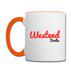 Westend Berlin - Tasse zweifarbig - Weiß/Orange