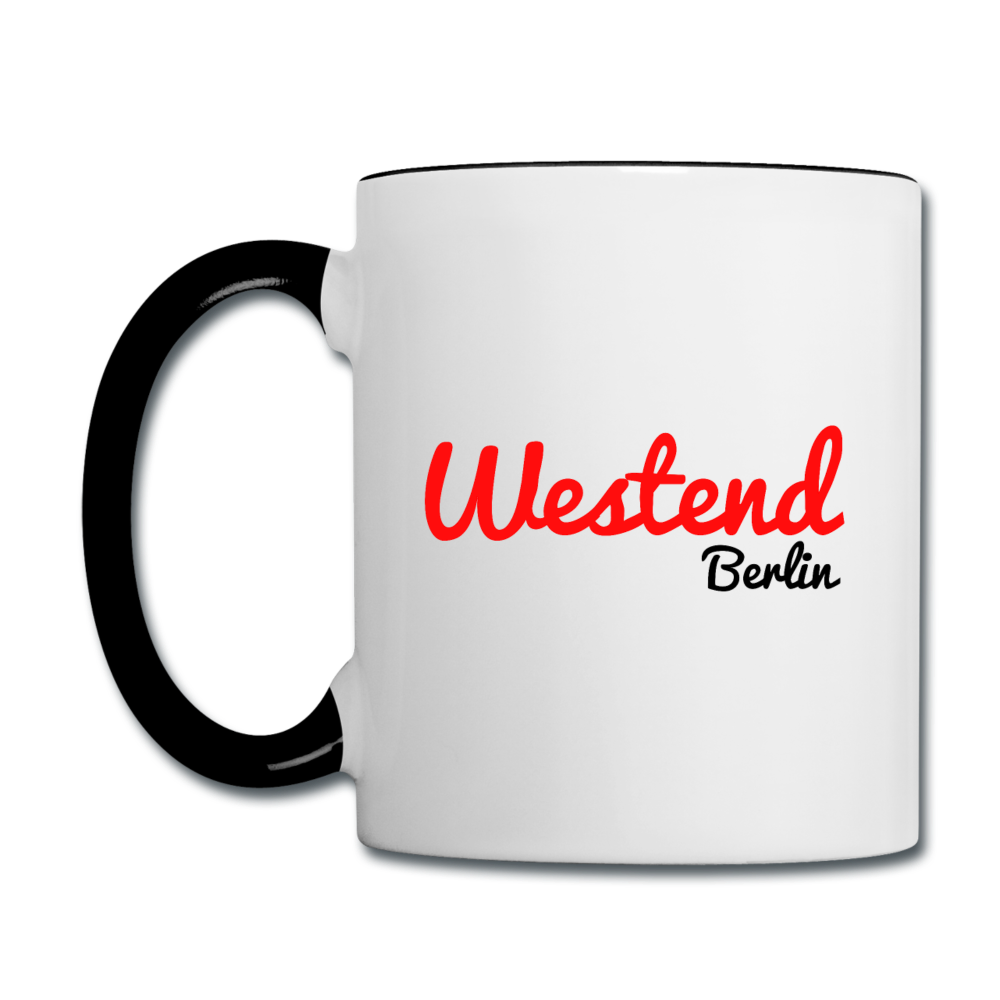 Westend Berlin - Tasse zweifarbig - Weiß/Schwarz