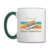 Westend Hippest Neighborhood - Tasse zweifarbig - Weiß/Dunkelgrün
