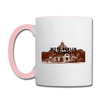 Mexikoplatz - Tasse zweifarbig - Weiß/Pink