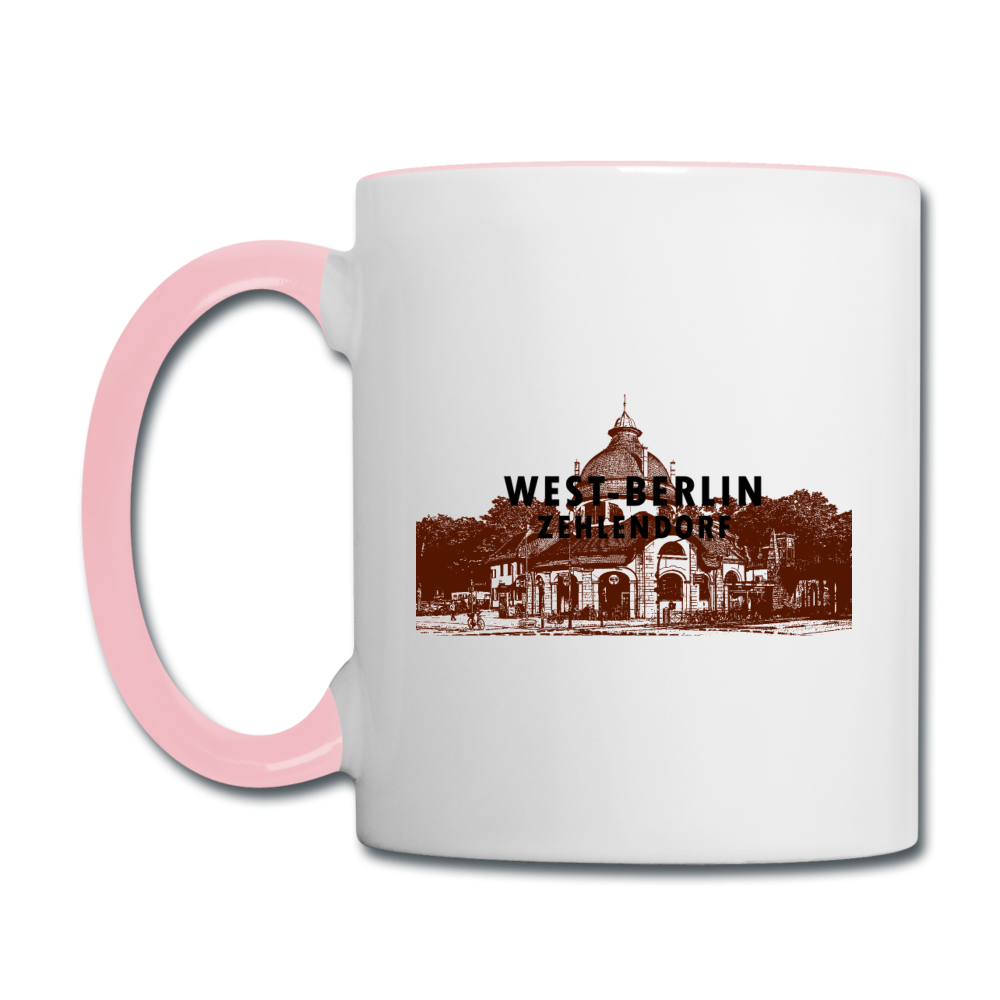 Mexikoplatz - Tasse zweifarbig - Weiß/Pink