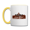 Mexikoplatz - Tasse zweifarbig - Weiß/Gelb