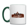 Mexikoplatz - Tasse zweifarbig - Weiß/Dunkelgrün
