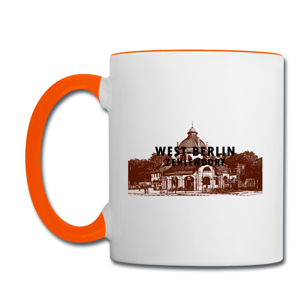 Mexikoplatz - Tasse zweifarbig - Weiß/Orange