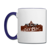 Mexikoplatz - Tasse zweifarbig - Weiß/Kobaltblau