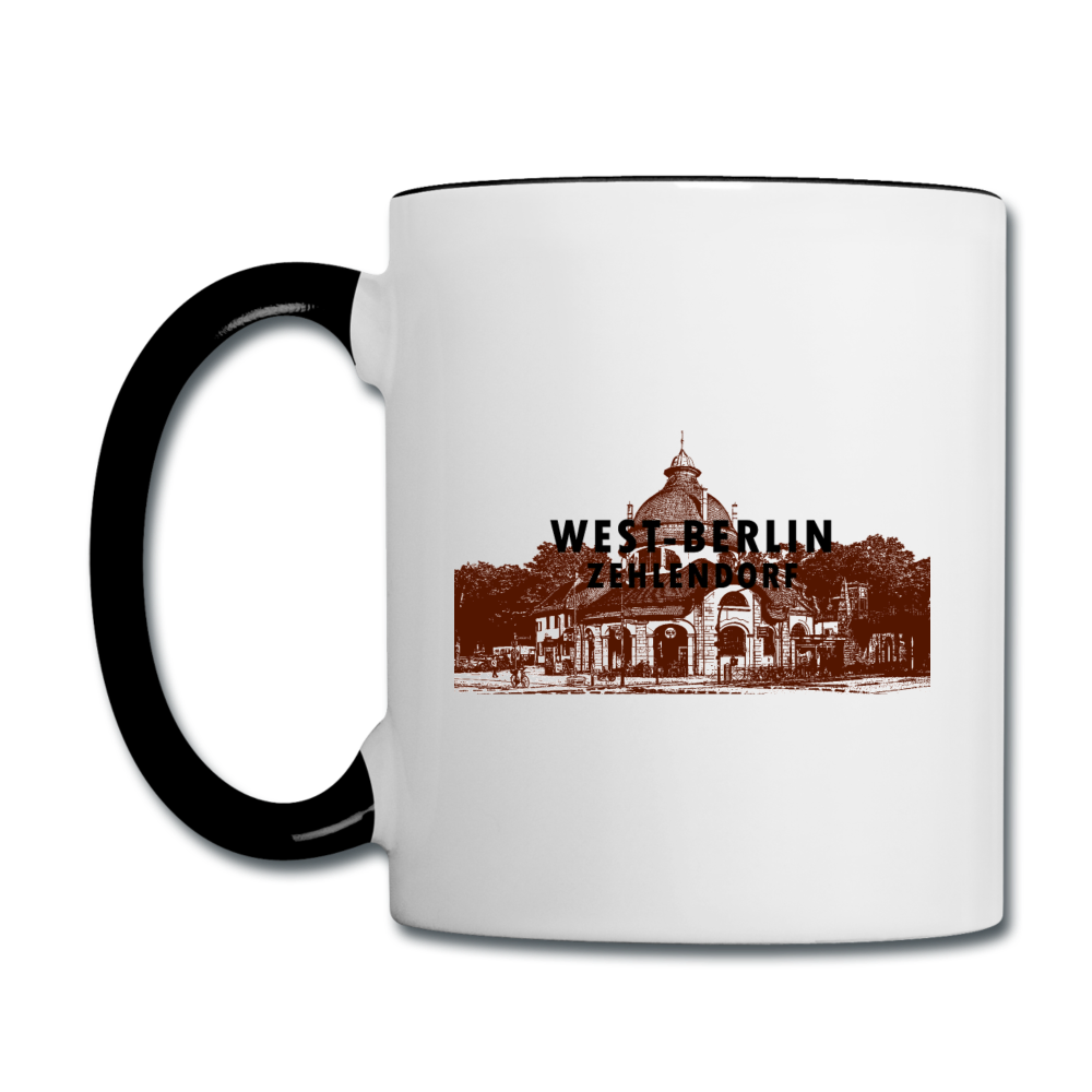 Mexikoplatz - Tasse zweifarbig - Weiß/Schwarz