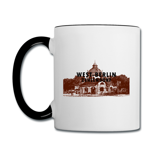 Mexikoplatz - Tasse zweifarbig - Weiß/Schwarz