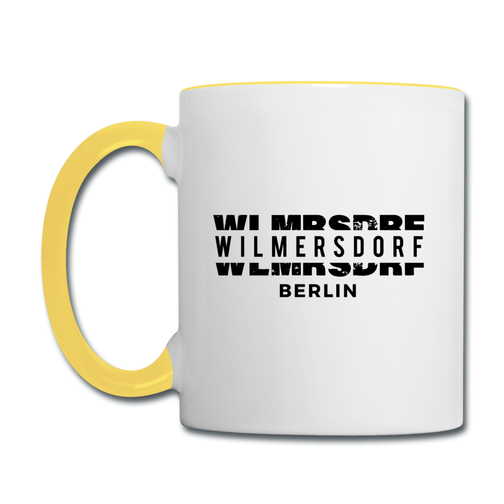 WLMRSDRF - Tasse zweifarbig - Weiß/Gelb