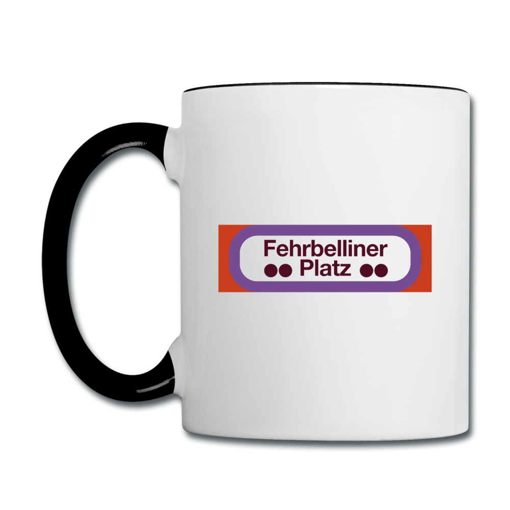 Fehrbelliner platz - Tasse zweifarbig - Weiß/Schwarz