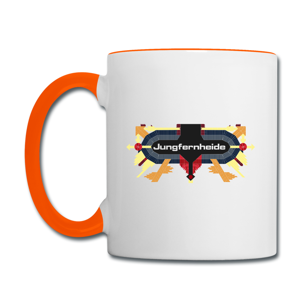 Jungfernheide - Tasse zweifarbig - Weiß/Orange