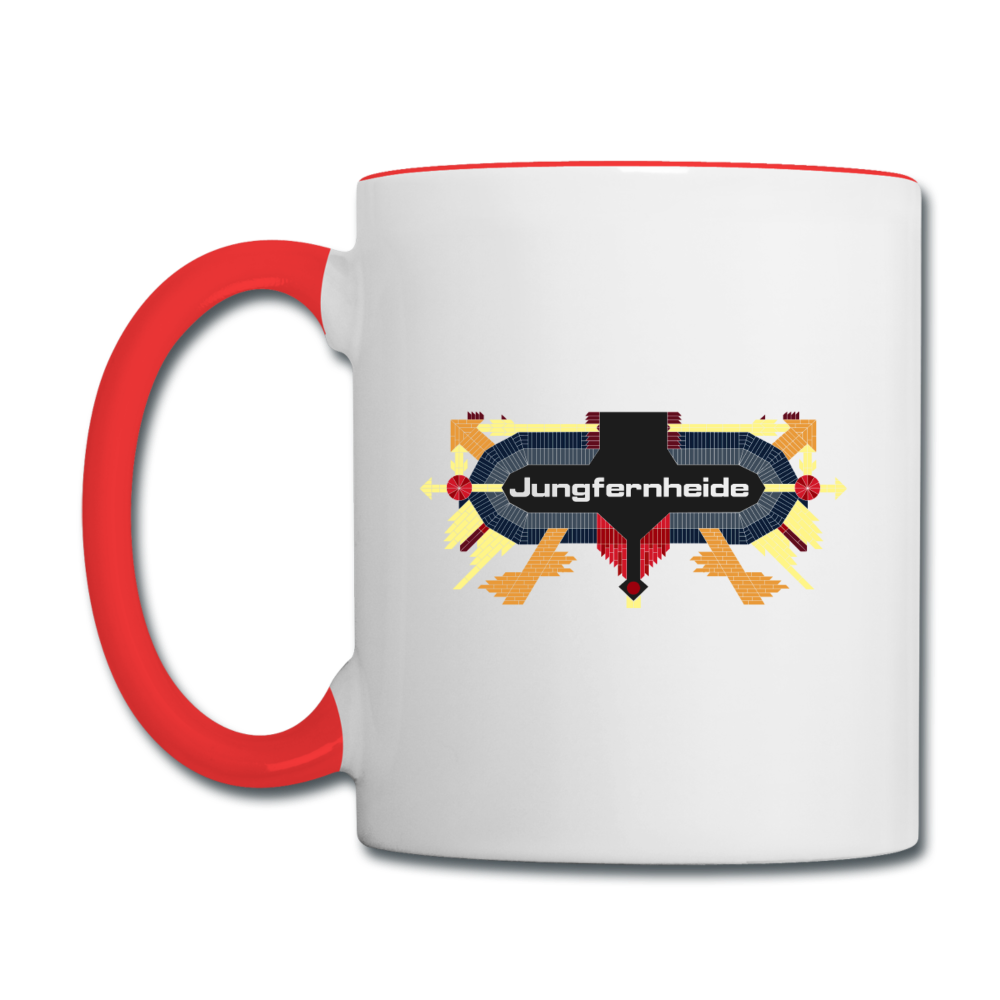 Jungfernheide - Tasse zweifarbig - Weiß/Rot