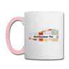 Kottbusser Tor - Tasse zweifarbig - Weiß/Pink