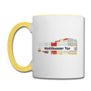 Kottbusser Tor - Tasse zweifarbig - Weiß/Gelb