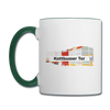 Kottbusser Tor - Tasse zweifarbig - Weiß/Dunkelgrün