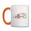 Kottbusser Tor - Tasse zweifarbig - Weiß/Orange