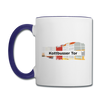 Kottbusser Tor - Tasse zweifarbig - Weiß/Kobaltblau