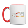 Kottbusser Tor - Tasse zweifarbig - Weiß/Rot