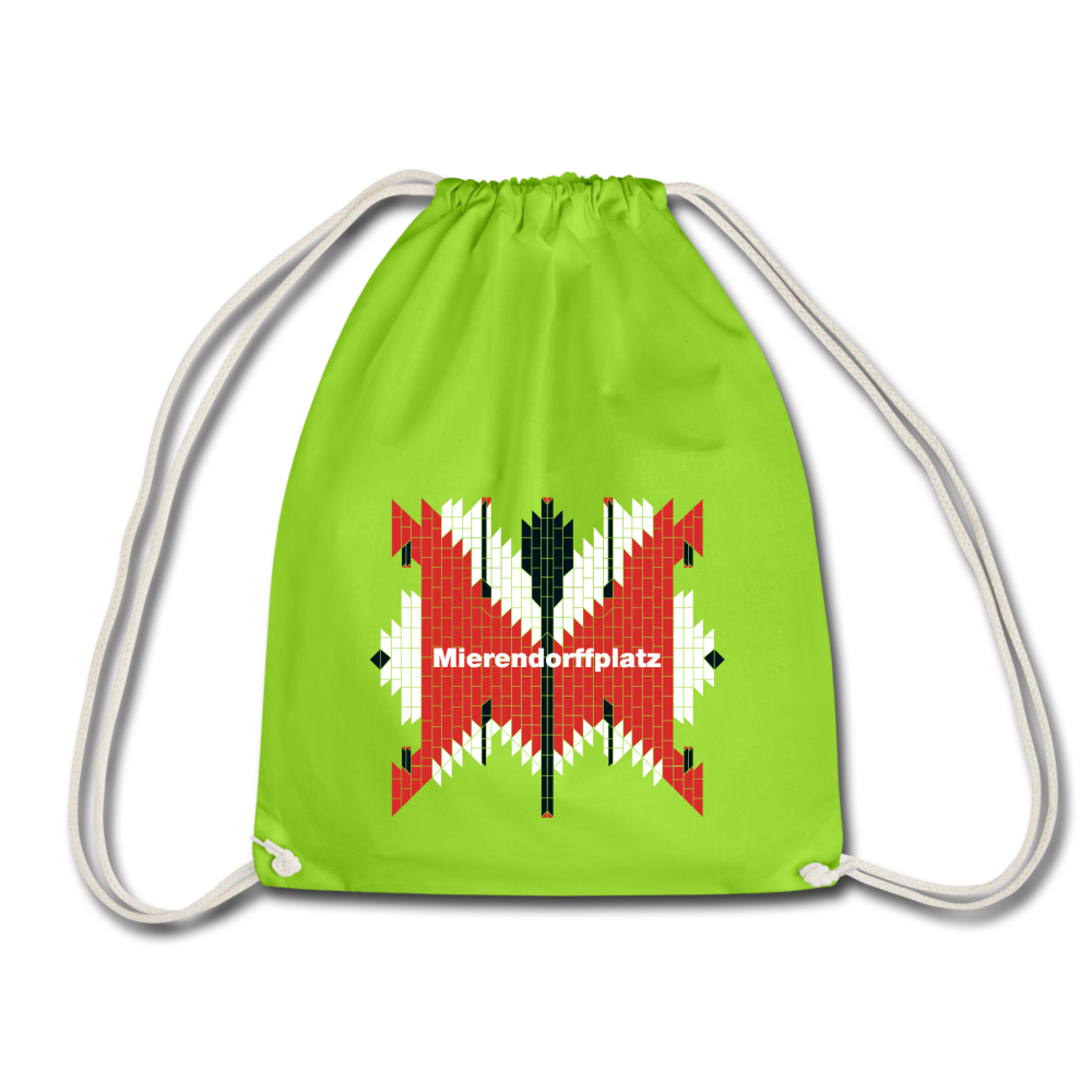 Mierendorffplatz - Turnbeutel - Neongrün