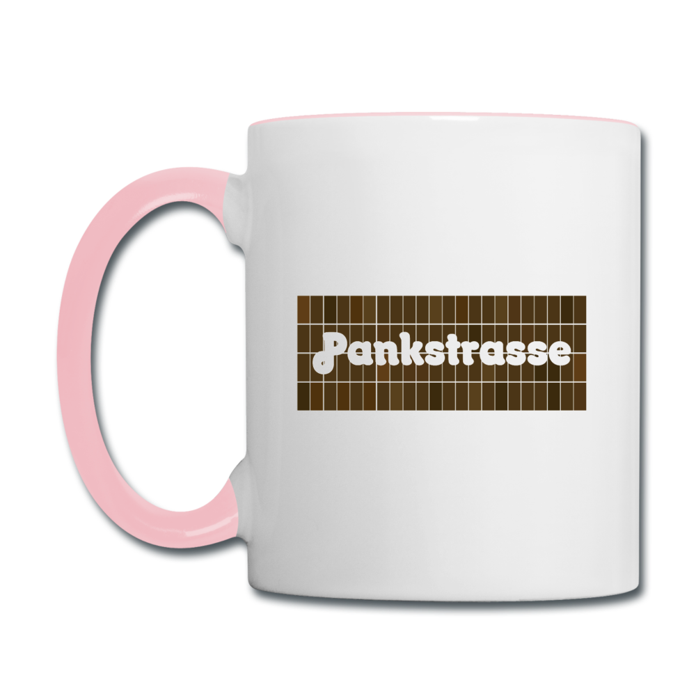 Pankstrasse - Tasse zweifarbig - Weiß/Pink