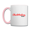Charlottenburg Berlin - Tasse zweifarbig - Weiß/Pink