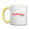 Charlottenburg Berlin - Tasse zweifarbig - Weiß/Gelb