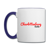 Charlottenburg Berlin - Tasse zweifarbig - Weiß/Kobaltblau