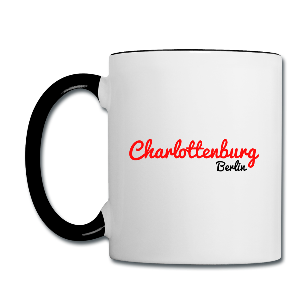 Charlottenburg Berlin - Tasse zweifarbig - Weiß/Schwarz