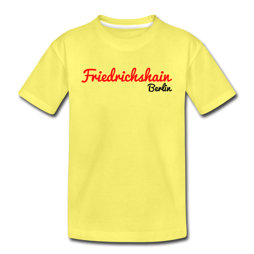 Friedrichshain Berlin - Kinder Premium T-Shirt - Gelb