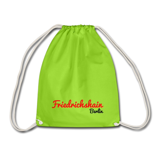 Friedrichshain Berlin - Turnbeutel - Neongrün