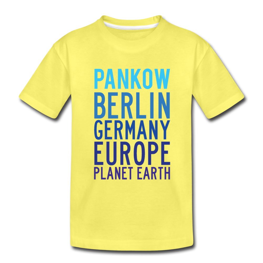 Pankow Planet Earth - Kinder Premium T-Shirt - Gelb