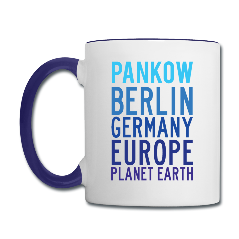 Pankow Planet Earth - Tasse zweifarbig - Weiß/Kobaltblau