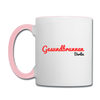 Gesundbrunnen Berlin - Tasse zweifarbig - Weiß/Pink