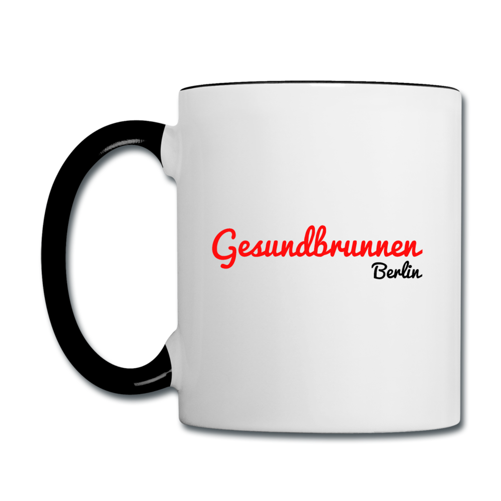 Gesundbrunnen Berlin - Tasse zweifarbig - Weiß/Schwarz