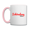 Schöneberg Berlin - Tasse zweifarbig - Weiß/Pink