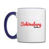 Schöneberg Berlin - Tasse zweifarbig - Weiß/Kobaltblau