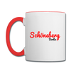 Schöneberg Berlin - Tasse zweifarbig - Weiß/Rot