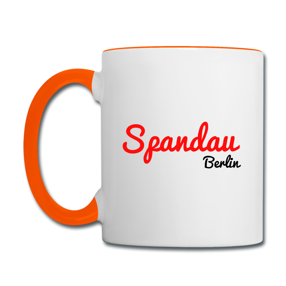Spandau Berlin - Tasse zweifarbig - Weiß/Orange