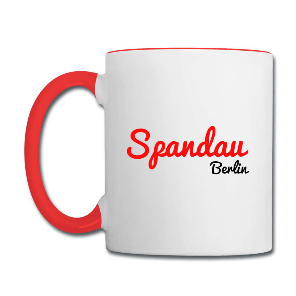 Spandau Berlin - Tasse zweifarbig - Weiß/Rot