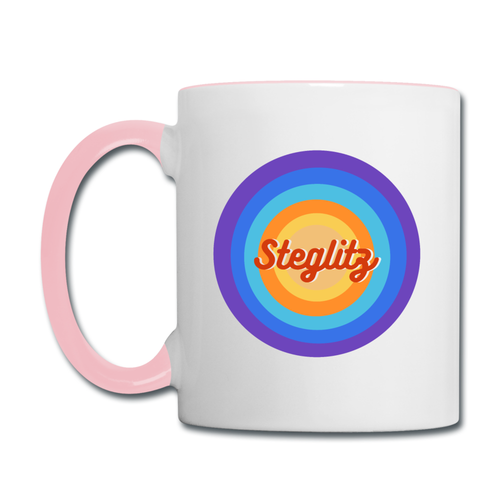 Steglitz Retro - Tasse zweifarbig - Weiß/Pink