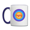 Steglitz Retro - Tasse zweifarbig - Weiß/Kobaltblau