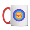 Steglitz Retro - Tasse zweifarbig - Weiß/Rot