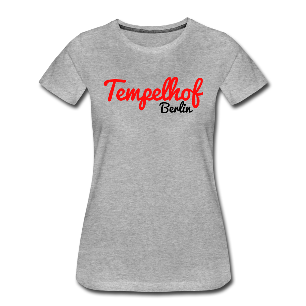Tempelhof Berlin - Frauen Premium T-Shirt - Grau meliert