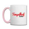 Tempelhof Berlin - Tasse zweifarbig - Weiß/Pink