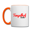 Tempelhof Berlin - Tasse zweifarbig - Weiß/Orange