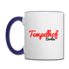 Tempelhof Berlin - Tasse zweifarbig - Weiß/Kobaltblau