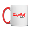 Tempelhof Berlin - Tasse zweifarbig - Weiß/Rot