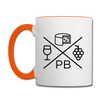 Prenzlauer Berg Liez - Tasse zweifarbig - Weiß/Orange