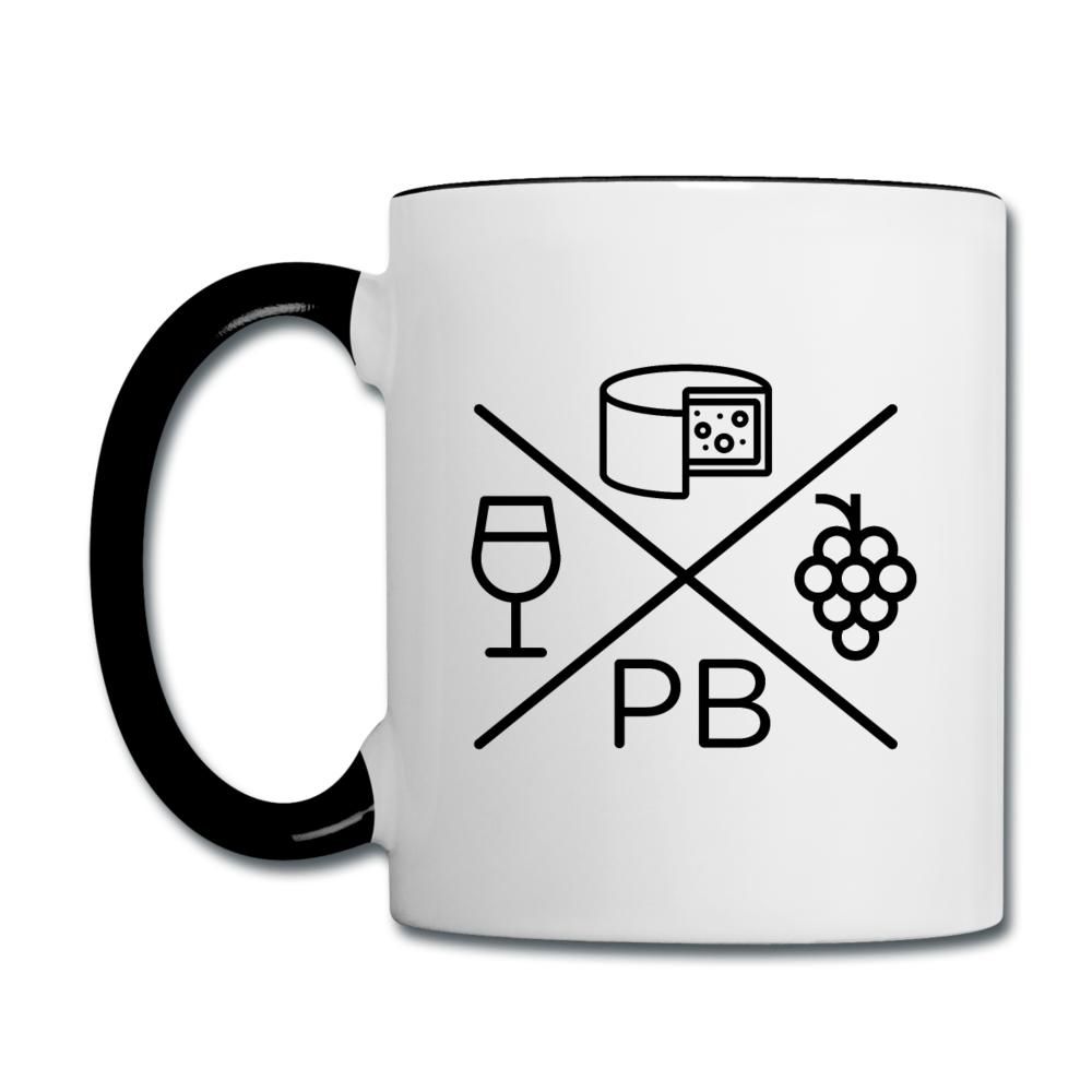 Prenzlauer Berg Liez - Tasse zweifarbig - Weiß/Schwarz