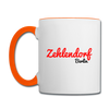 Zehlendorf Berlin - Tasse zweifarbig - Weiß/Orange