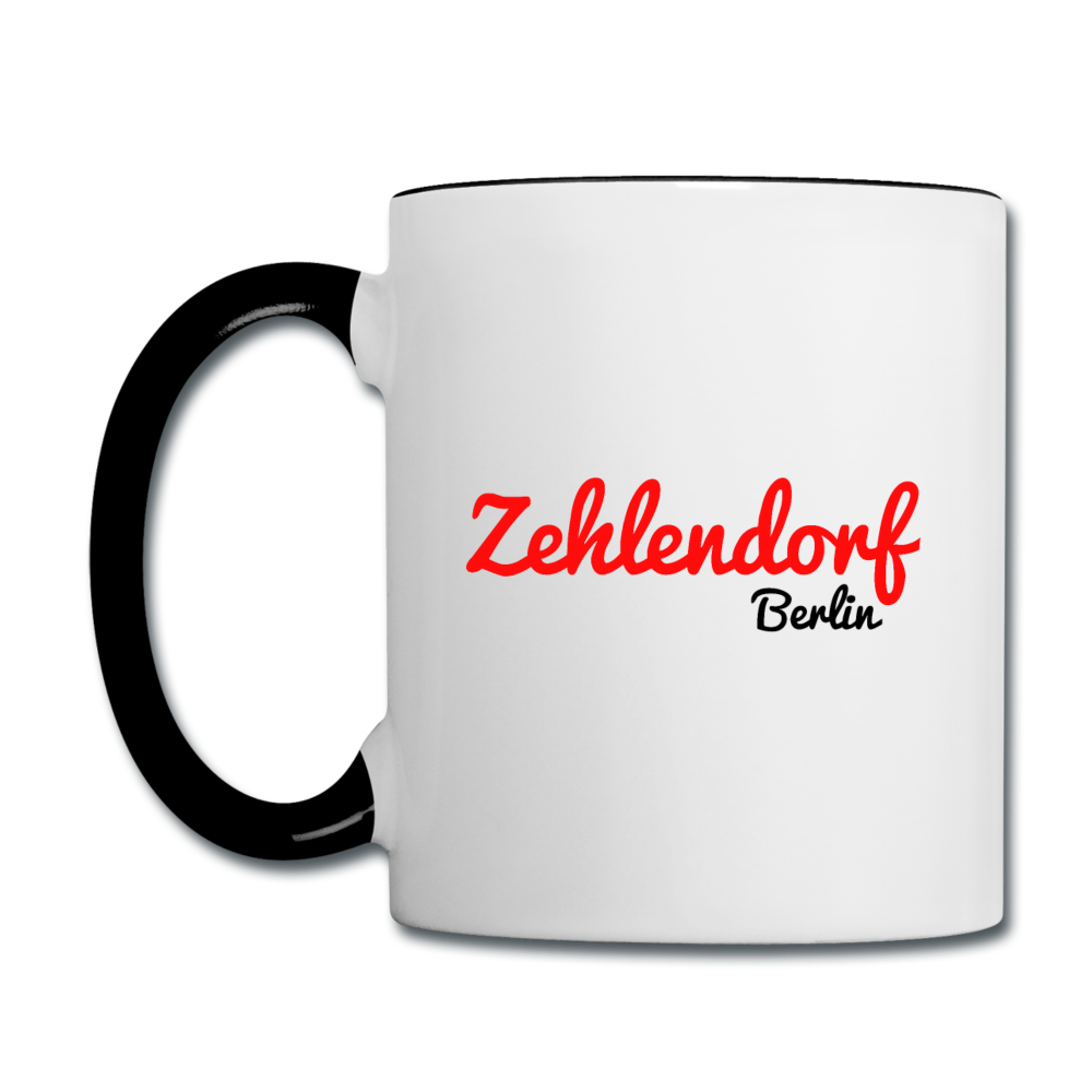 Zehlendorf Berlin - Tasse zweifarbig - Weiß/Schwarz